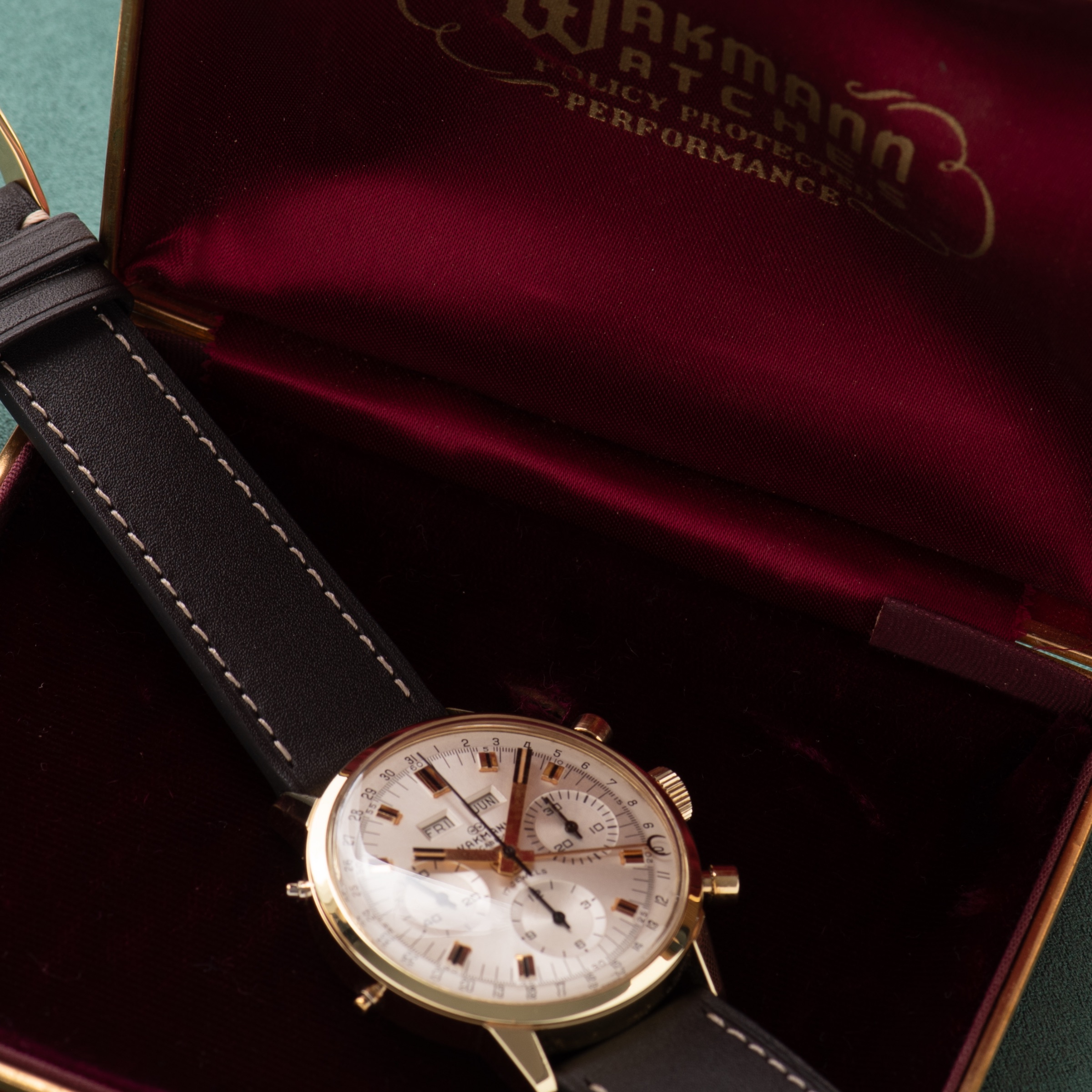 Vue de Wakmann Triple Date Chronograph — Cal. Valjoux 730 — 1970